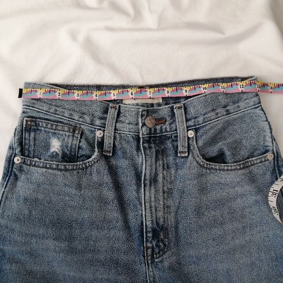 Madewell Baggy Straight Leg Jeans Distressed Earlhurst Light Wash 24 - Picture 14 of 16